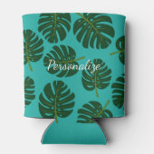 Rafraîchisseur Pour Canette Paume de Monstera Tropical feuilles peut ou boutei (Dos)