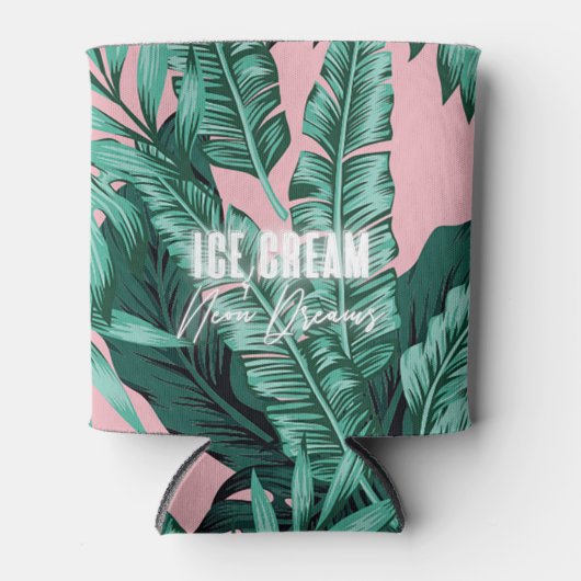 Rafraîchisseur Pour Canette Paume rose Pâte Tropicale Pâte Plus Froide (Devant)