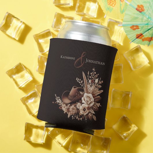 Rafraîchisseur Pour Canette Pays élégant moderne Ouest- Floral (Été in situ)