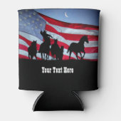 Rafraîchisseur Pour Canette Pays Western Cowboy Roping Horses (Devant)