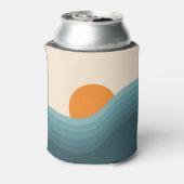 Rafraîchisseur Pour Canette Paysage abstrait de style rétro (Can Dos)