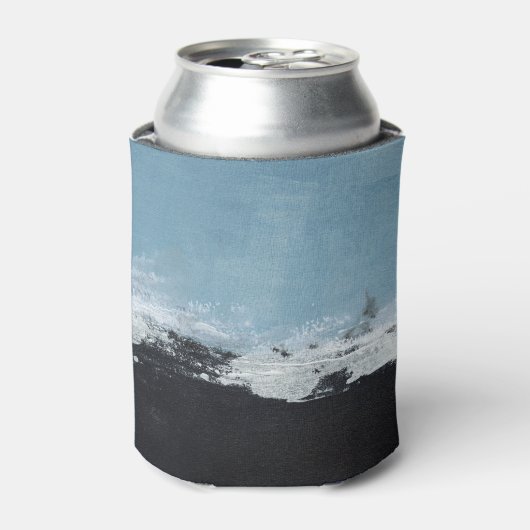 Rafraîchisseur Pour Canette Paysage Abstrait Et Créatif Peint À La Main. (Can devant)