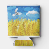 Rafraîchisseur Pour Canette Paysage du drapeau ukrainien (Dos)