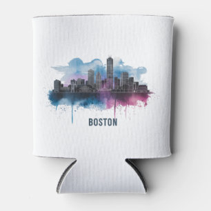 Rafraîchisseur Pour Canette Paysage urbain de la ville de Boston, paysage urba