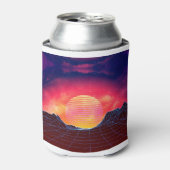 Rafraîchisseur Pour Canette Paysage Vaporwave avec rochers (Can devant)