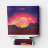 Rafraîchisseur Pour Canette Paysage Vaporwave avec rochers (Dos)