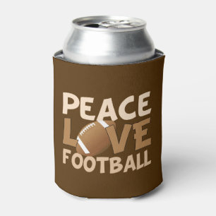 Rafraîchisseur Pour Canette Peace Love Football Can Cooler