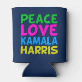 Rafraîchisseur Pour Canette Peace Love Kamala Harris (Dos)