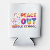 Rafraîchisseur Pour Canette Peace Out Middle School Tie Dye Dernier Day Of Sch (Devant)