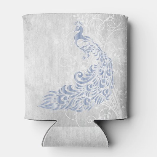 Rafraîchisseur Pour Canette Peacock Bleu clair Personnalisé Can Cooler (Dos)