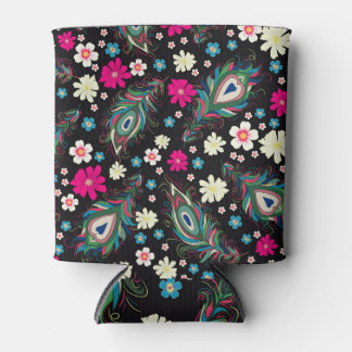 Rafraîchisseur Pour Canette Peacock Plumes Broderie Motif sans fil