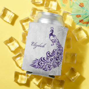 Rafraîchisseur Pour Canette Peacock Pourpre Personnalisé Pâte refroidisseur