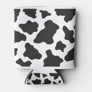 Rafraîchisseur Pour Canette peau de vache, noir et blanc