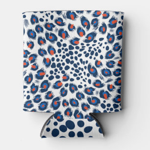Rafraîchisseur Pour Canette Peau léopard : motif vintage sans soudure.