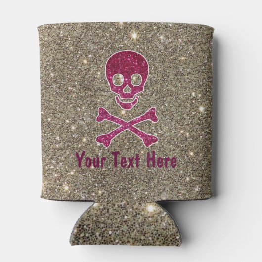 Rafraîchisseur Pour Canette Peau rose étincelant peut refroidir (Dos)