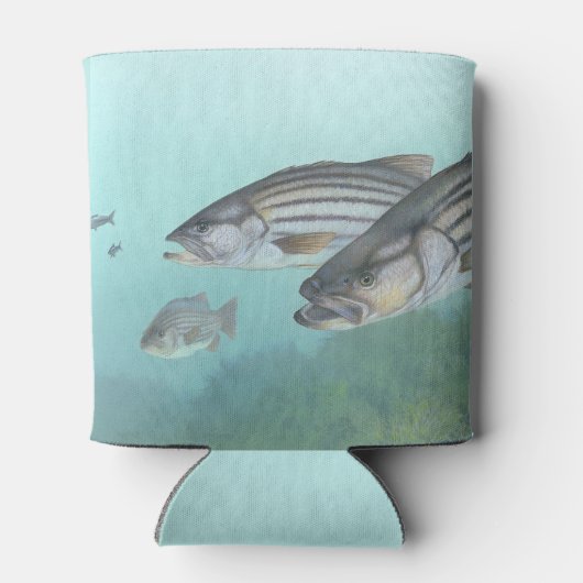 Rafraîchisseur Pour Canette Pêche à la basse en bande (Dos)