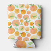 Rafraîchisseur Pour Canette Pêche à l'aquarelle peinte à la main : sans soudur (Dos)