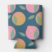 Rafraîchisseur Pour Canette Pêche rose Orange Fruit Motif Marine (Dos)