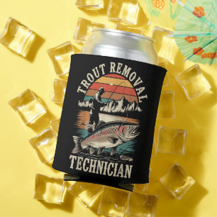 Rafraîchisseur Pour Canette Pêcheur drôle truite pêche à la mouche