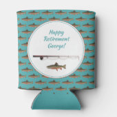 Rafraîchisseur Pour Canette Pêcheur Parti de la retraite Truite Poisson (Dos)