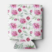 Rafraîchisseur Pour Canette Peine rose : Motif de fleurs d'aquarelle (Dos)