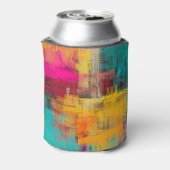 Rafraîchisseur Pour Canette Peinture à l'huile Abstraite, arrière - plan expre (Can Dos)