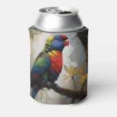 Rafraîchisseur Pour Canette Peinture à l'huile Aussie Rainbow Lorikeet, (Can Dos)