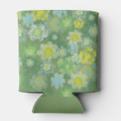 Rafraîchisseur Pour Canette Peinture Abstraite d'aquarelle salée florale (Dos)