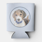 Rafraîchisseur Pour Canette Peinture beagle - Cute Original Chien Art (Devant)