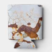 Rafraîchisseur Pour Canette Peinture blanche fêlée, voiture rouillée. (Dos)