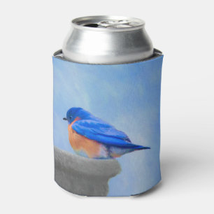 Rafraîchisseur Pour Canette Peinture Bluebird - Art original pour oiseaux