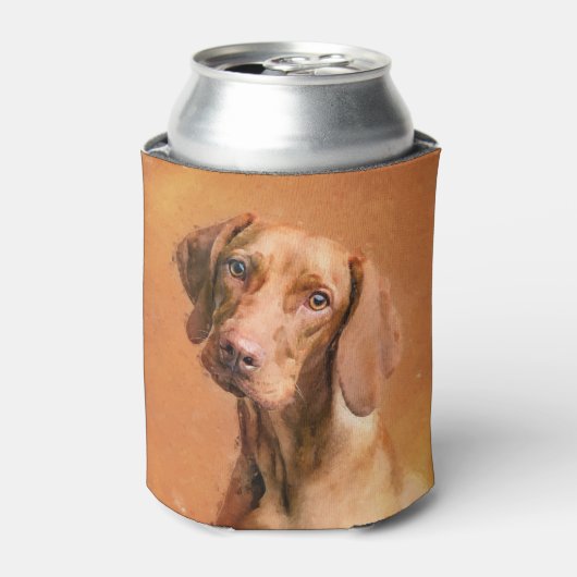Rafraîchisseur Pour Canette Peinture d'art de Chien Vizsla en Hongrie (Can devant)