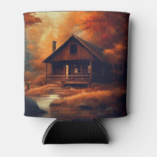 Rafraîchisseur Pour Canette Peinture d'automne/Halloween/rustique