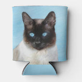 Rafraîchisseur Pour Canette Peinture de chats de Siamese - Cute Original Cat A (Devant)