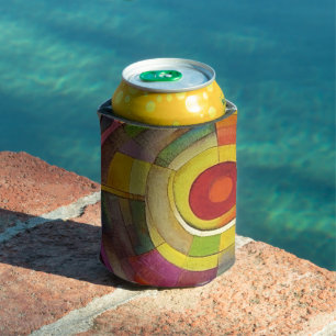 Rafraîchisseur Pour Canette Peinture en spirale colorée - Pastel Artistique