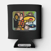 Rafraîchisseur Pour Canette Peinture "Mid-Century Modern Abstrait the Machine" (Dos)