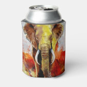 Rafraîchisseur Pour Canette Peinture moderne à l'huile d'éléphant Abstraite (Can Dos)