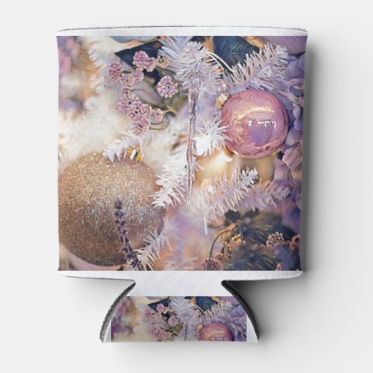 Rafraîchisseur Pour Canette Peinture moderne Arbre de Noël Décorations violett (Devant)