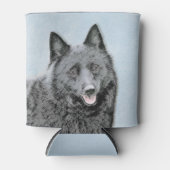 Rafraîchisseur Pour Canette Peinture Schipperke - Cute Original Chien Art (Devant)