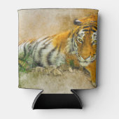 Rafraîchisseur Pour Canette Peinture sur tigre (Devant)