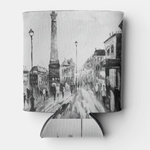 Rafraîchisseur Pour Canette Peintures artistiques en noir et blanc.