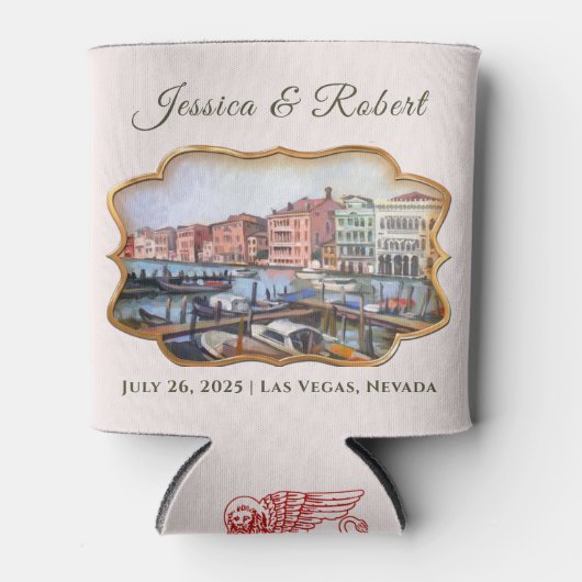 Rafraîchisseur Pour Canette Peintures du Grand Canal, Venise, Italie Mariage (Devant)
