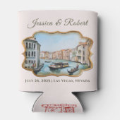 Rafraîchisseur Pour Canette Peintures du Grand Canal, Venise, Italie Mariage (Dos)