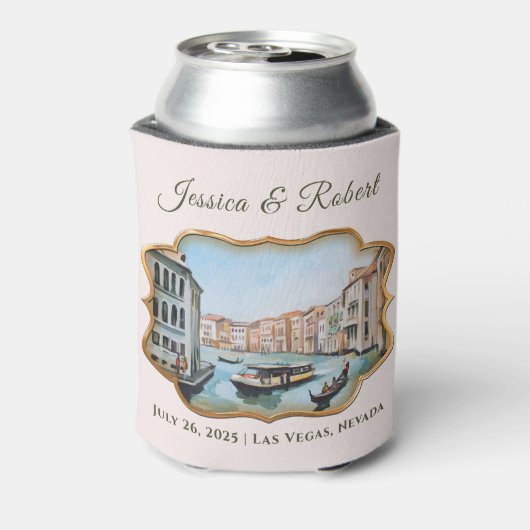 Rafraîchisseur Pour Canette Peintures du Grand Canal, Venise, Italie Mariage (Can Dos)