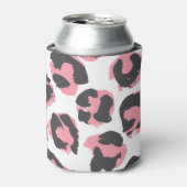 Rafraîchisseur Pour Canette Pelure de léopard : Texture rose noire (Can devant)