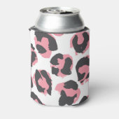 Rafraîchisseur Pour Canette Pelure de léopard : Texture rose noire (Can Dos)