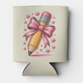 Rafraîchisseur Pour Canette Pencil Coquette Bow Enseignant Appréciation School (Devant)