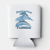 Rafraîchisseur Pour Canette Pensacola Floride Dauphins tribaux de vacances (Dos)