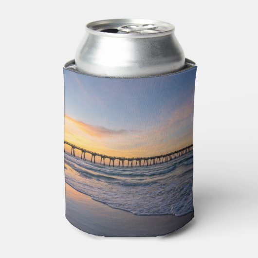 Rafraîchisseur Pour Canette Pensacola Pier Plage Sunrise Can Cooler (Can devant)