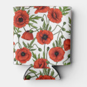 Rafraîchisseur Pour Canette Pépites, rouge et vert sur blanc (Devant)